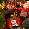 Christmas Metal Buckets, 5 Pieces Christmas Metal Herb Garden Planter, Christmas Decorations Galvanized Tin Bucket Pails for Party Home Table Centerpieces Decor 7.9" L x 5.2" W x 4.3" H